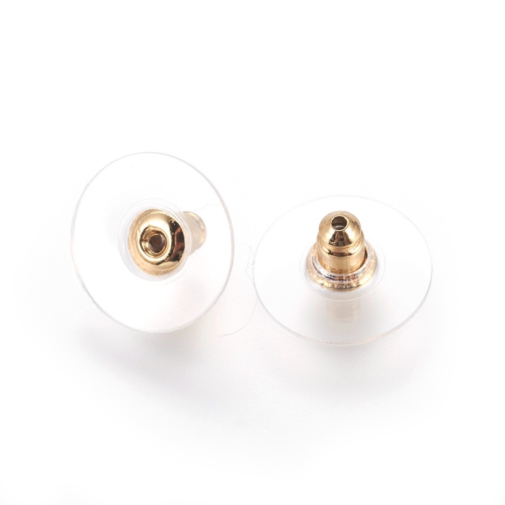 Tarraxa aço inox dourado com almofada plástica (5 pares) IN-98